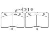 Plaquettes de frein Brake Pad Set:190 6039