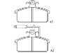 剎車(chē)片 Brake Pad Set:8E0 211 650 81