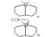 Brake Pad Set:0060 760 121