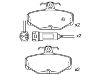 Plaquettes de frein Brake Pad Set:1 666 624