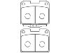 Bremsbelagsatz, Scheibenbremse Brake Pad Set:MB895303