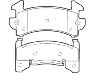 тормозная кладка Brake Pad Set:18047809