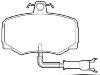 Bremsbelagsatz, Scheibenbremse Brake Pad Set:JLM1281