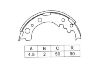 Zapata de freno Brake Shoe Set:44060-G3225