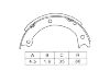 Bremsbackensatz Brake Shoe Set:36160-T1025