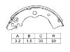 Brake Shoe Set Brake Shoe Set:K1186